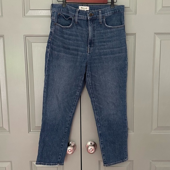 Madewell Denim Classic Straight Leg Jeans - Picture 1 of 4